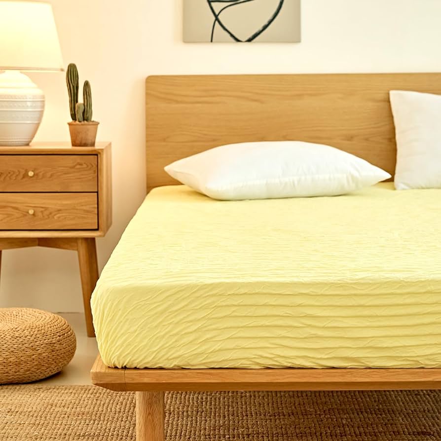 Amazon｜ボックスシーツ シングル 夏 冷感 くしゅふわ レーヨン