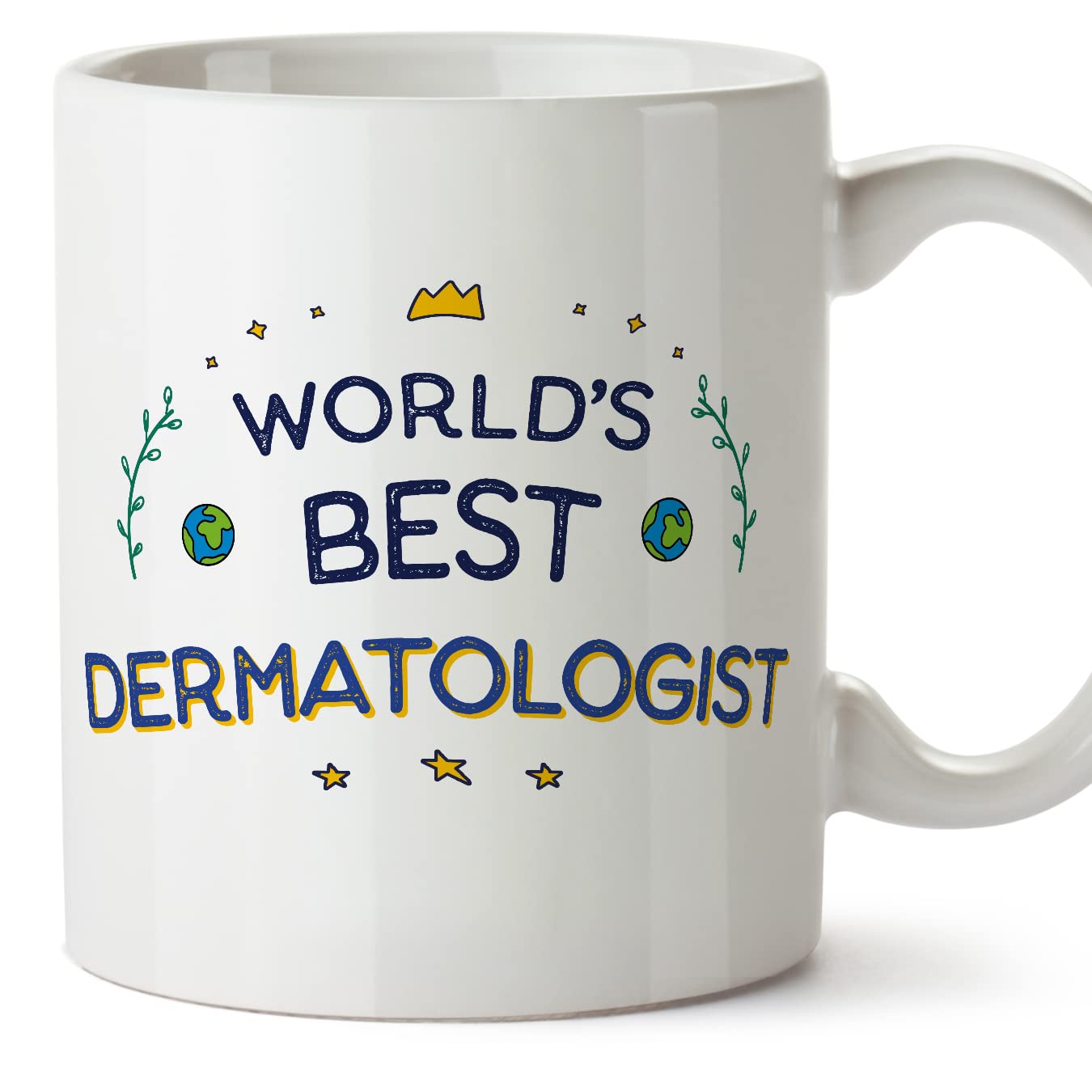 MUGFFINS Dermatologist Mug - in English - World's Best - Funny Gift for Colleagues - Ceramic 11oz Mug — image 1