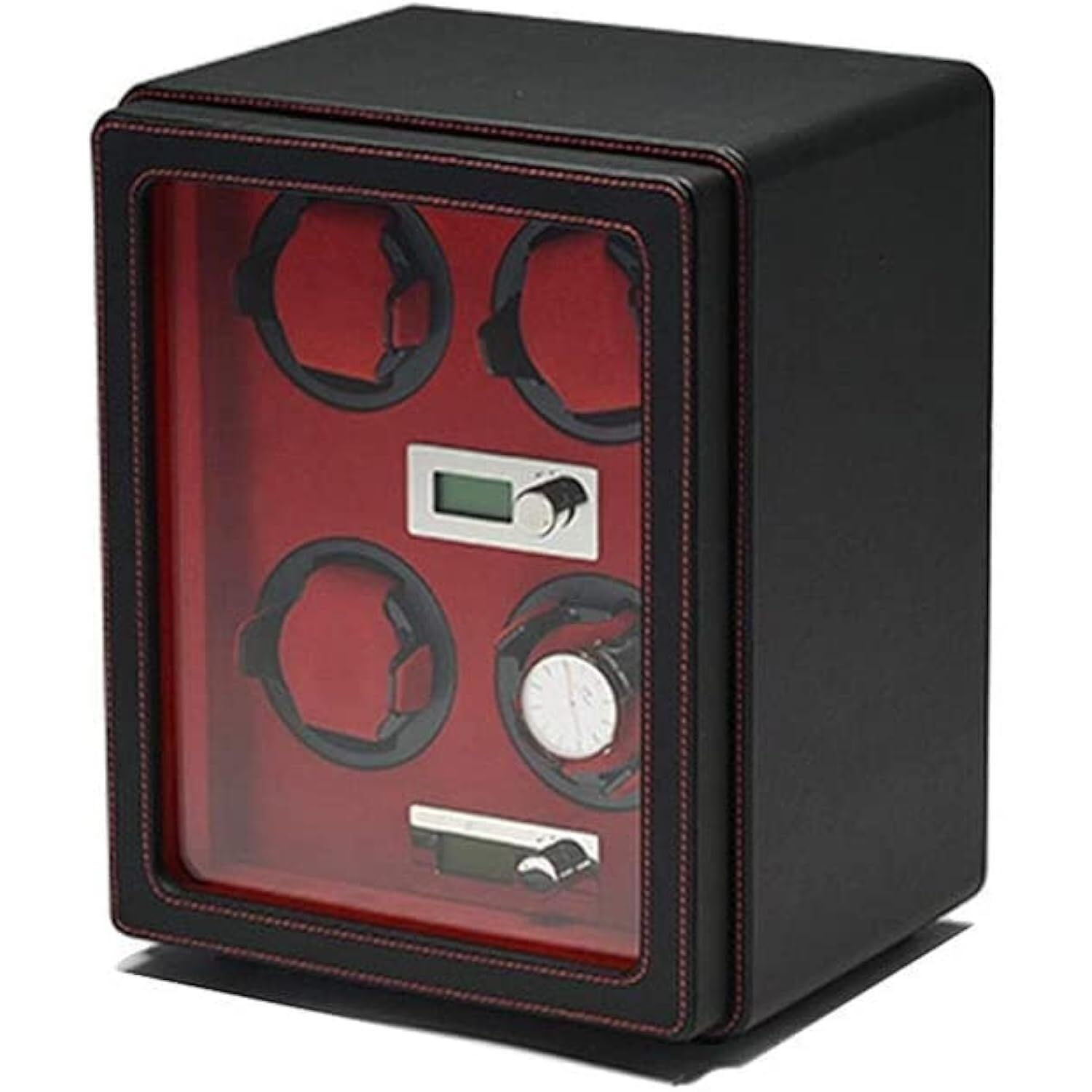CGCSYZ Intelligent Automatic Watch Winder with LCD Display, Silent Motor, Anti-Magnetization & Auto-Stop Feature for Mechanical Watches