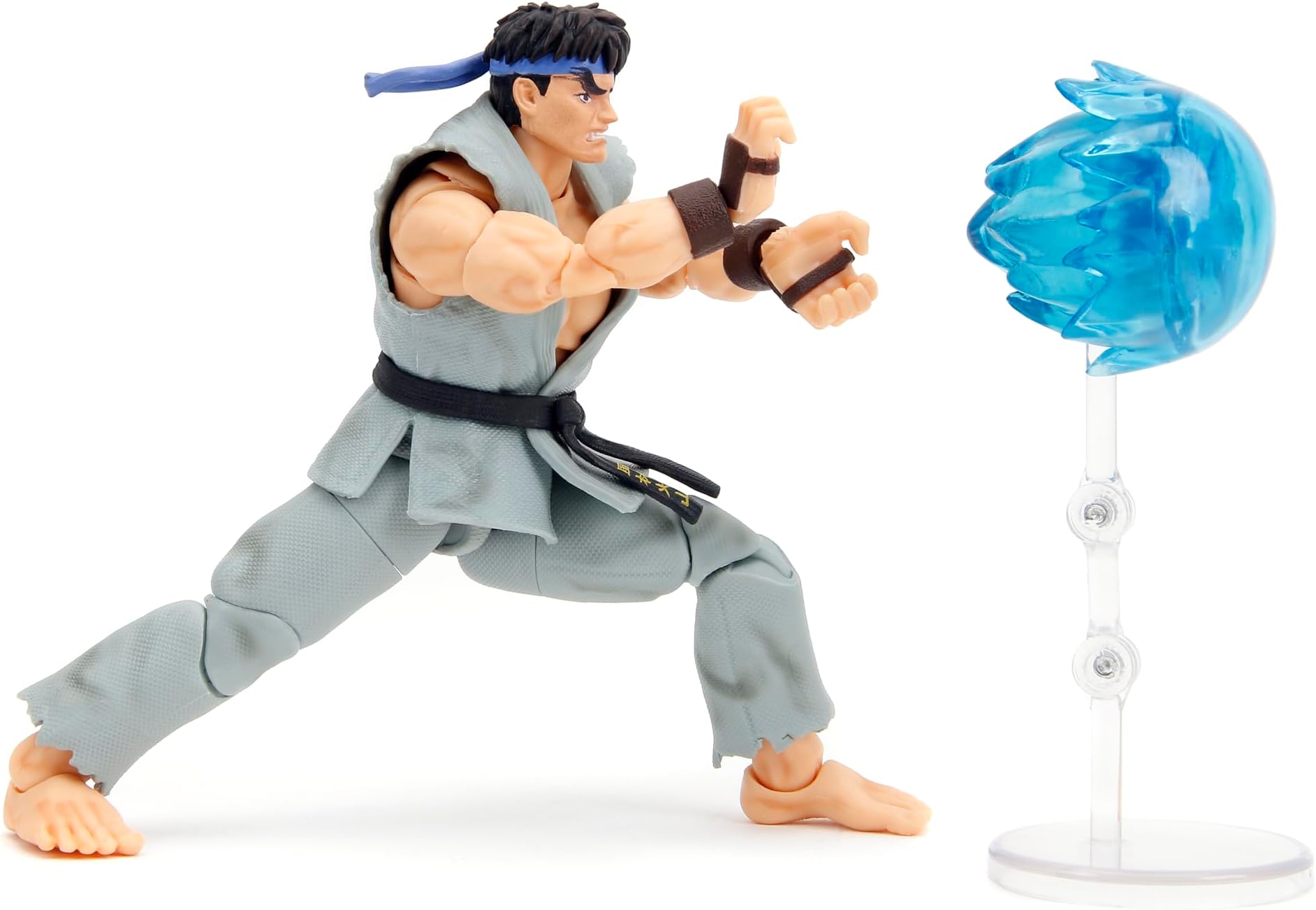 Street Fighter II 6" Ryu (Player 2) Action Figure, Toys for Kids and Adults