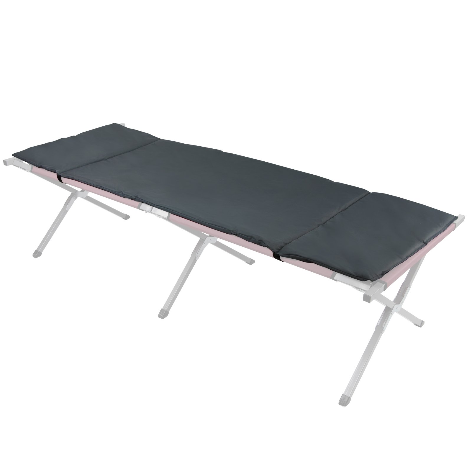 BB Sport universelle Feldbettauflage XXL Maße 210 x 72 cm schützt wärmt und hält, mit Befestigungsbändern