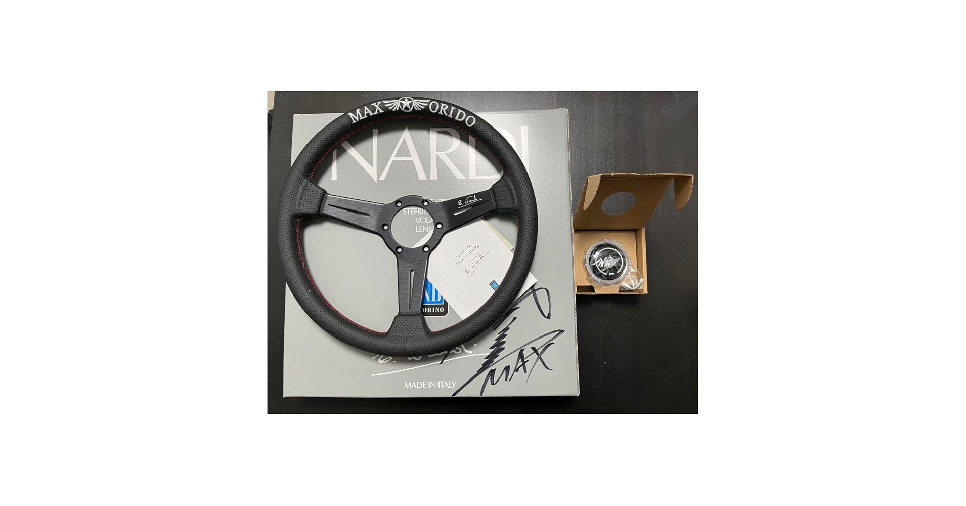 【未使用】NARDI × ORIDO ステアリング 340mm 織戸 学 2 未使用】NARDI × ORIDO ステアリング 340mm 織戸 学 - メルカリ