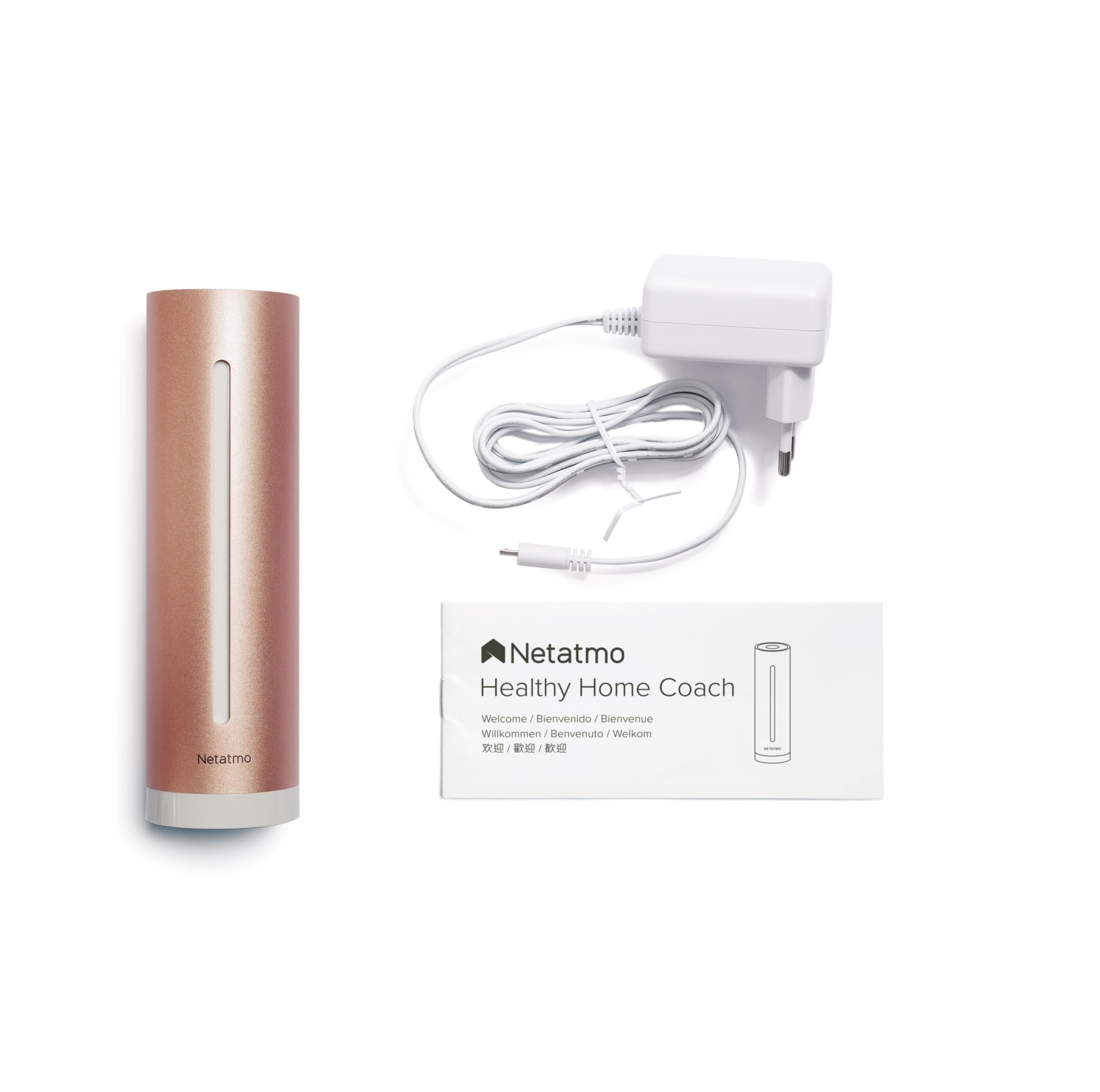 Netatmo Smarter Raumluftsensor CO2-Sensor Temperatur Luftfeuchtigkeit Geräusch NHC-EC