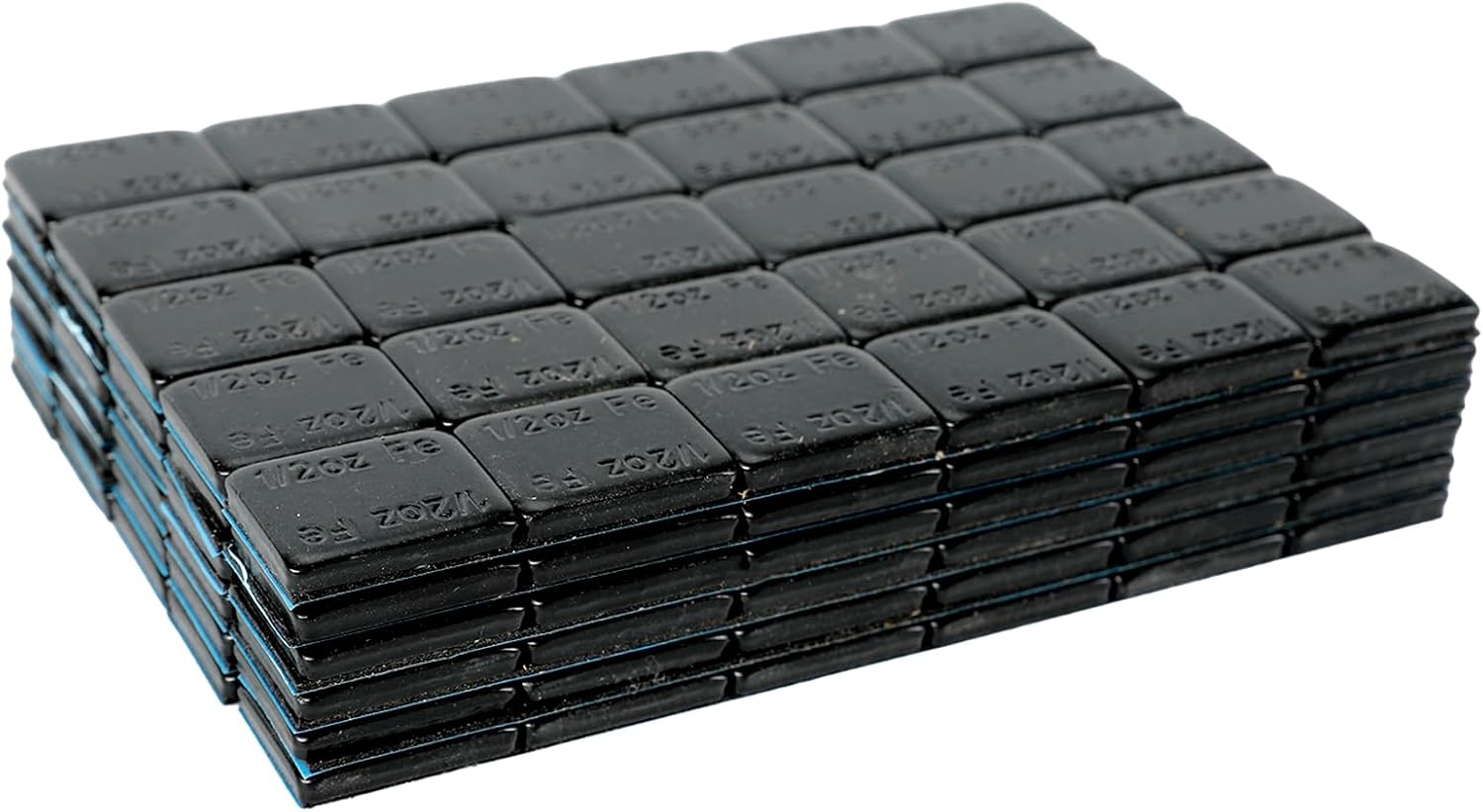 TREADWRX Black Adhesive Stick On Wheel Weights 1oz 108 Pc Lead-Free Non-Scratch Tire