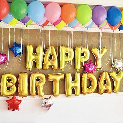 Happy Birthday Balloons Crazy Store Crazy-Store 1 Set Happy Birthday Aluminum Foil Balloons Inflation Party  Decor For Adult Or Kids Party Decoration Gold: Buy Online At Best Price In  Uae - Amazon.ae