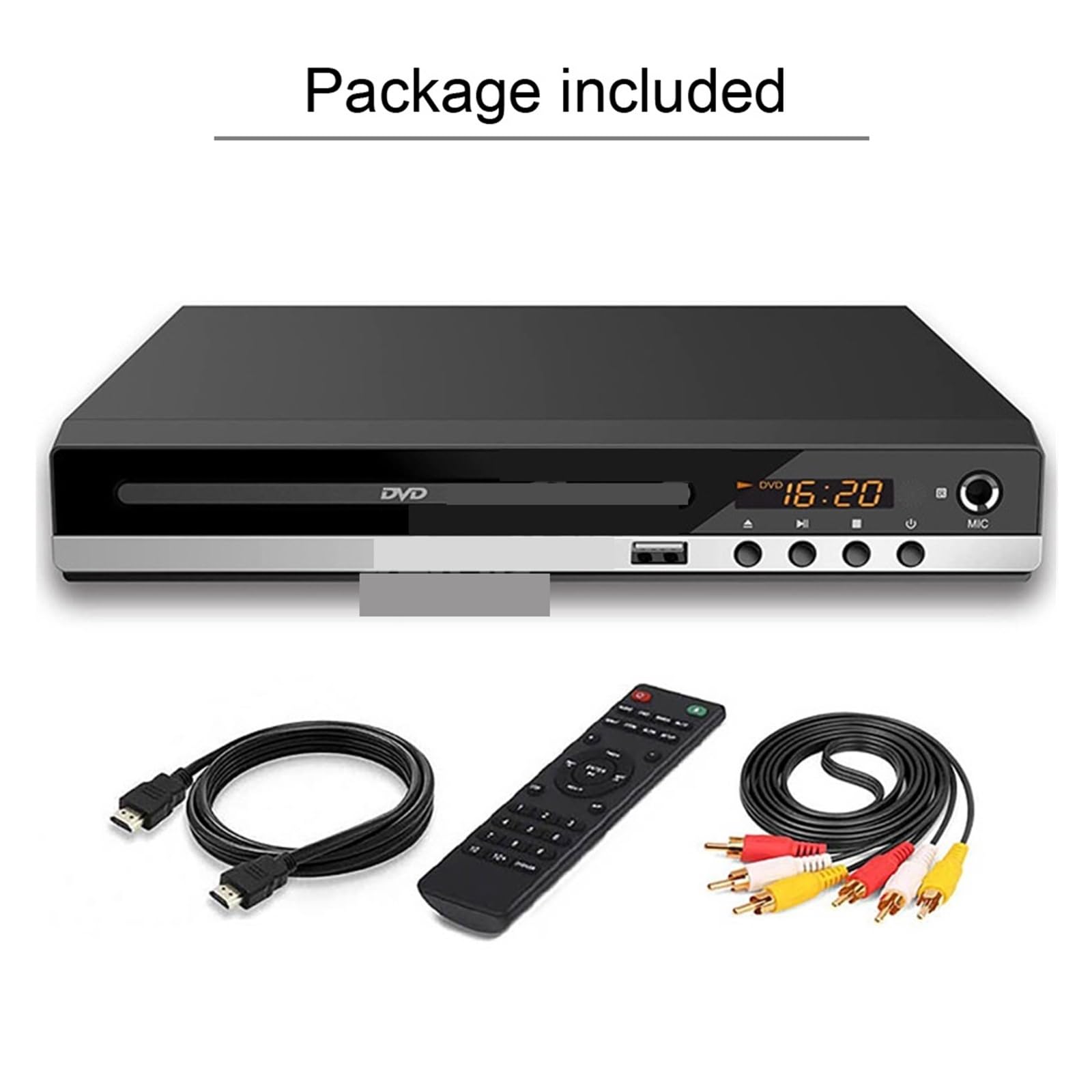 Lettore Dvd Lettore Dvd HD B29 - Lettore CD/EVD/VCD Ad Alta Definizione 1080P con Microfono con Uscita AV E HDMI