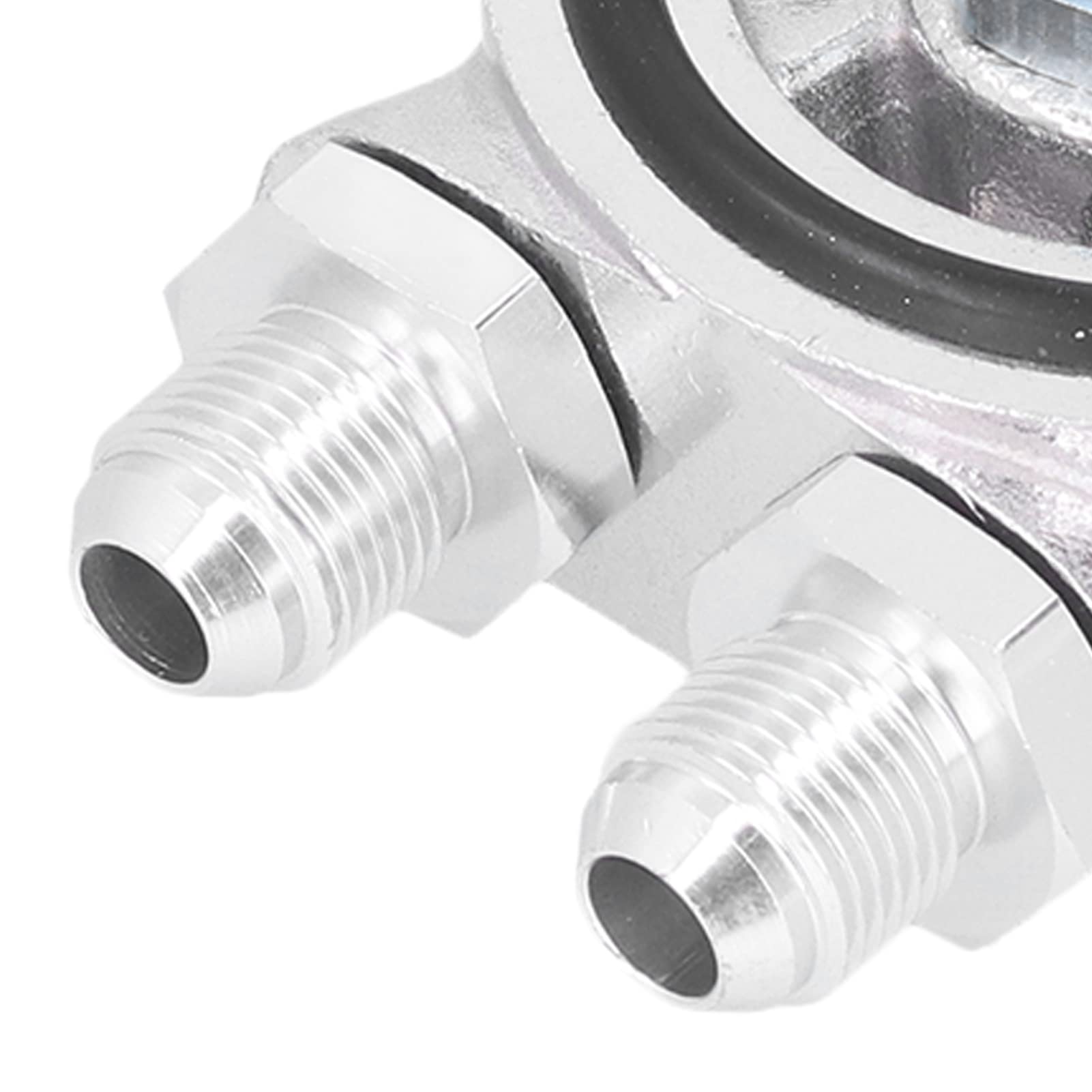 Ölkühler-Kit, Universal-Autoölkühler-Filter Sandwichplatte Thermostat-Adapter 3/4 Zoll 16-UNF AN10 M18x1.5mm Anschluss ölkühler adapterplatte anschlussflansch