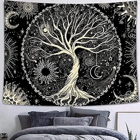 Arawat Tapiz Pared Árbol Tela Decoracion Pared Mandala Indios Tapices Decorativos de Tela Boho Paisajes Cover