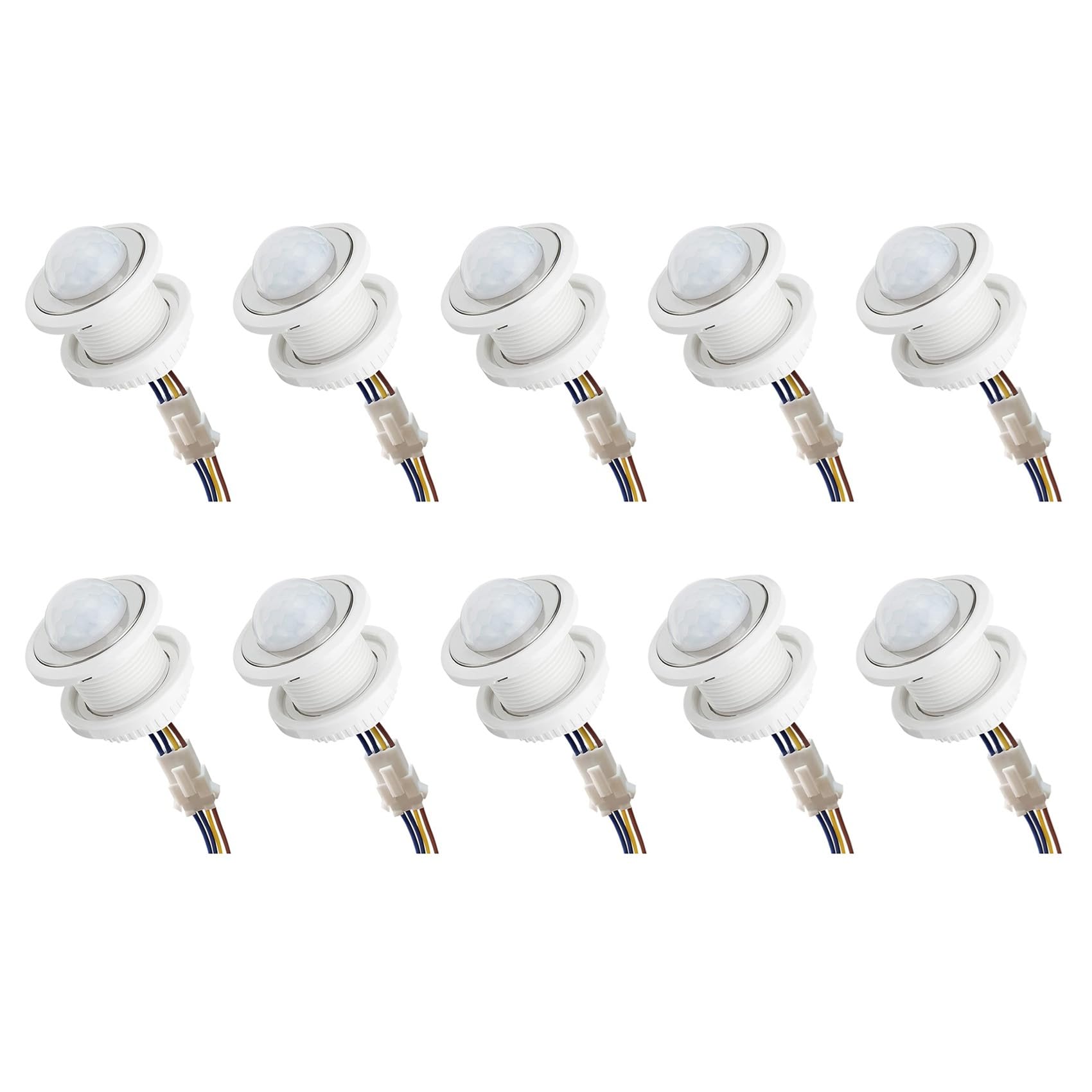 Remingtape As Shown 10X Motion Sensor Light Switch 110-220V Pir Sensor Smart Detection Time Delay Adjustable Infrared Induction Detector