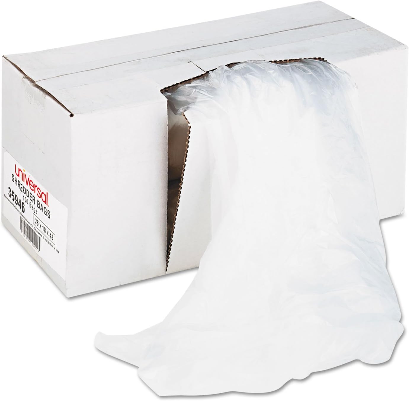 Universal35946 High-Density Shredder Bags, 40-45 gal Capacity, 100/Box