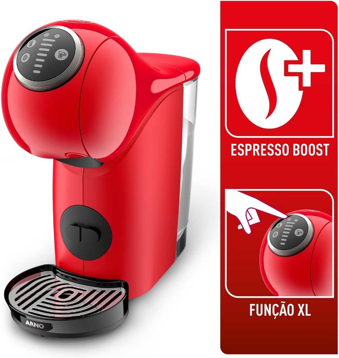 Arno Cafeteira Espresso Nescafé Dolce Gusto Genio S Plus DGS3, Vermelha Arno Cafeteira Espresso Nescafé Dolce Gusto Genio S Plus DGS3, Vermelha
