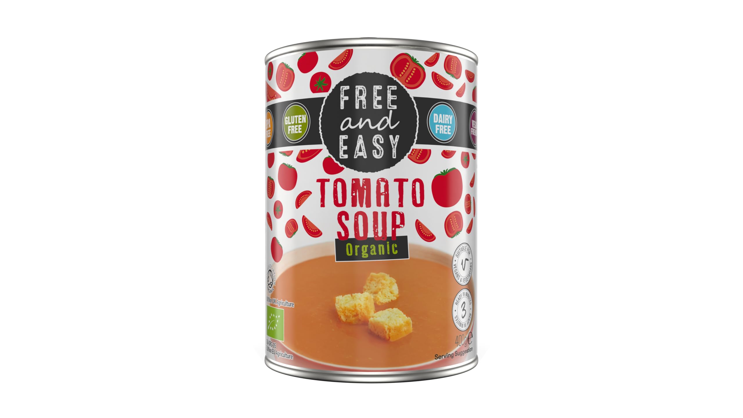 Free & Easy Organic Tomato Soup 400g-6 Pack