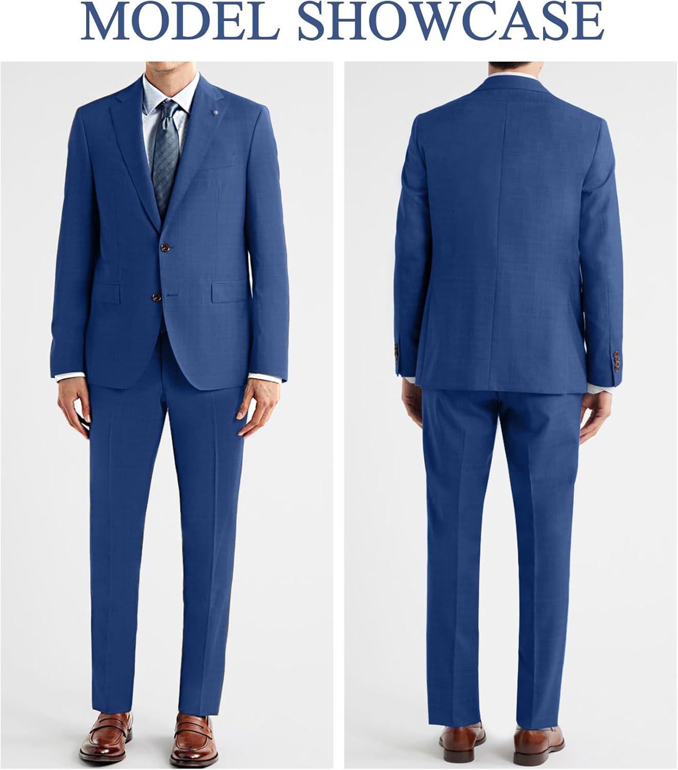 Men's 3 Piece Slim Fit Suit Set 2 Button Dress Suits Formal Tuxedo Blazer Jacket Vest Pants Set