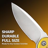 Vista 3 de CIVIVI Praxis - Navaja de bolsillo plegable, mango de Ultem con estética moderna, hoja afilada de 3.75 pulgadas, clip de transporte profundo