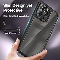Vista 5 de TAURI Funda para iPhone 13 Pro Max, [no amarillenta] [protección contra caídas de grado militar] Funda a prueba de golpes para iPhone 13 Pro Max