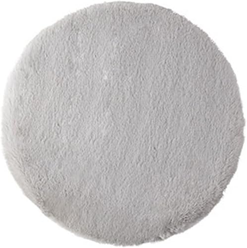 leasote Cojín de asiento redondo de 1.7 pulgadas, cojín de asiento de meditación de felpa de invierno, cojín de asiento de silla, decoración del