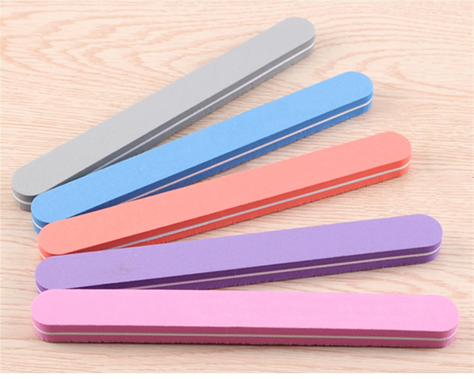 Nagelfeile,Nail Buffer, 50 Stück Nagelfeilen Puffer doppelseitig gerade EmeryBoards