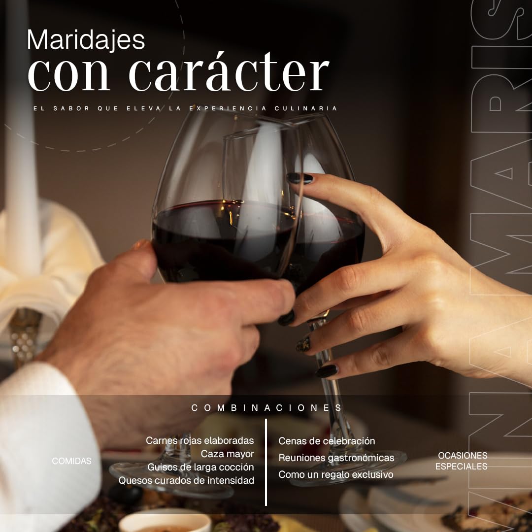 Vina Maris 2017 | Vino Tinto Crianza Submarina | Crianza Bajo el Mar Mediterráneo | Edición Limitada | Vino Gourmet Premium | Roble Francés | 75cl | Estuche de Regalo