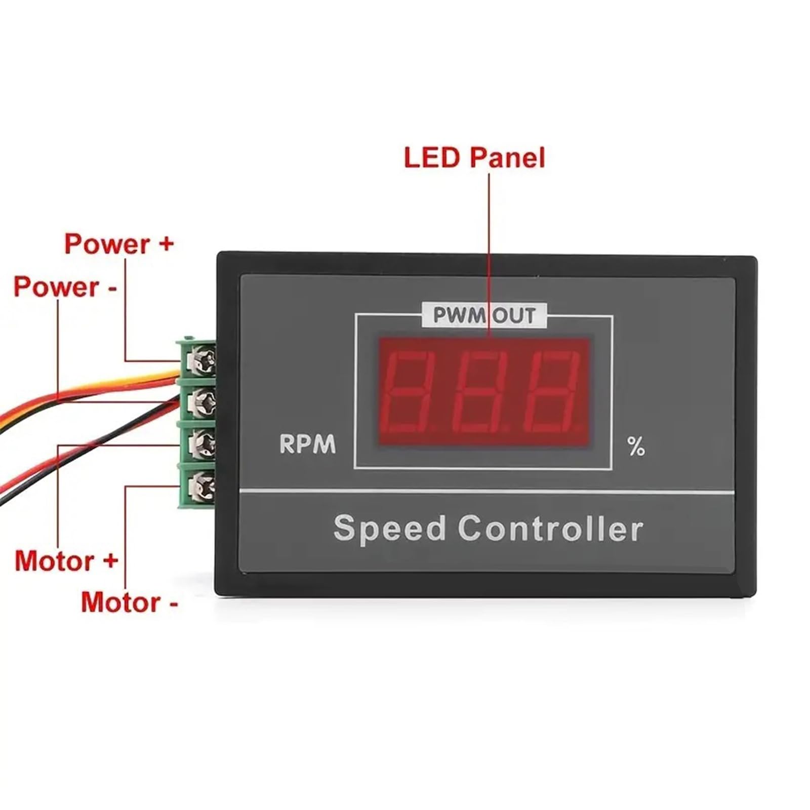 Regolatore Di Velocità Del Motore DC PWM 6-60 V 30 A Con Display Digitale E Pcb 88328370