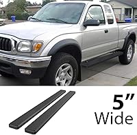 Vista 2 de APS - Estribos (Barras laterales Pasos laterales Barras de paso) Compatibles con Toyota Tacoma 1995-2004, Xtra Cab extendida