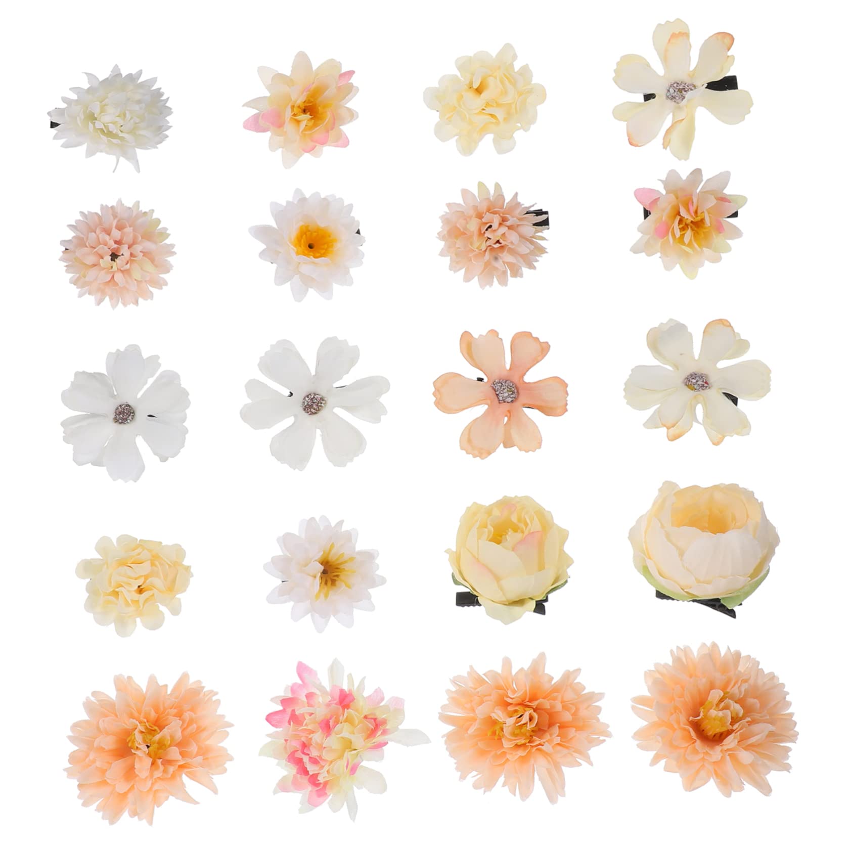 100 Piezas Horquilla De Flores Pequeña Horquilla Pinzas Para El Cabello Lindo Accesorios Para El Cabello Para Mujeres Caso De Traje De Niños Bohemia Presilla Lateral Perder Metal