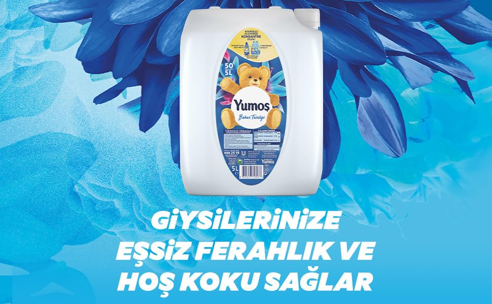 Yumoş Çamaşır Yumuşatıcısı Bahar Tazeliği 5 L (4 paketi)