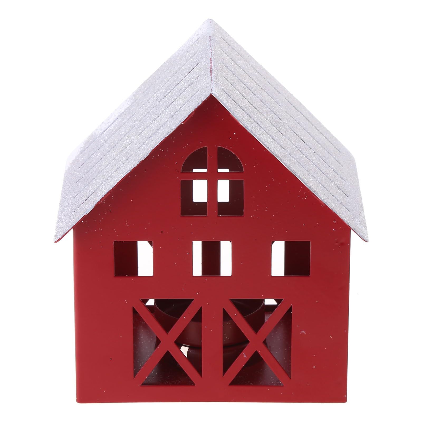 Buxuaaaa B Uxuaaaa Christmas Holder Snowhouse Metal Candlestick Stand For Home Holiday Decoration Christmas New Year Gift Holder For Candlesticks
