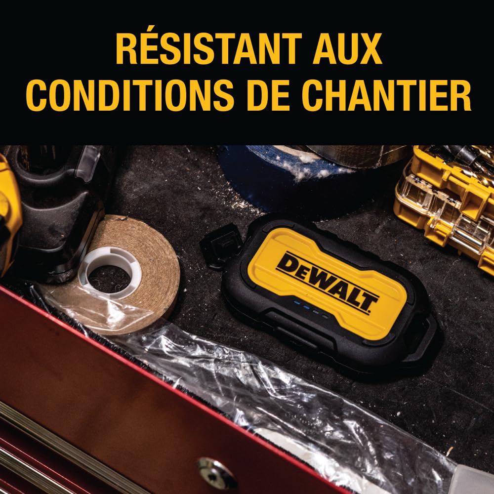 DEWALT Chargeur Portable DEWALT, Power Bank, Batterie 10 000 mAh avec Port USB-C pour iPhone 16/16 Plus/16 Pro/16 Pro Max, iPhone 15 Series 14/13, Samsung Galaxy