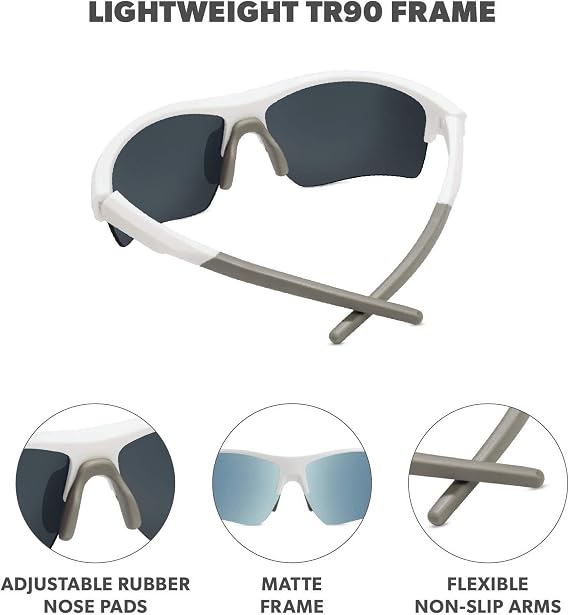Knockaround Sports Sunglasses - Golf, Running, Cycling UV400 Protection
