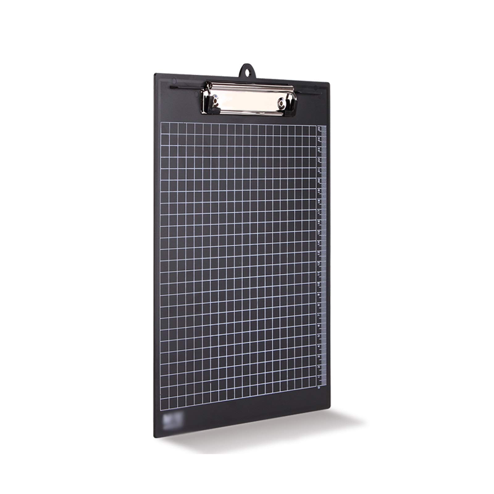 Dokumententasche Kunststoff-Klemmbretter (5er-Set) Multi-Pack-Zwischenablage (farbig) starken 12,5 x 8,6 Zoll Hält 80 Blätter A5 Binder mit hängendem Loch für Dokumente Organisieren(Schwarz)