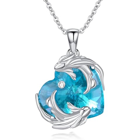 12 Constellation Necklace for Women 925 Sterling Silver Zodiac Pendant Heart Pendan...