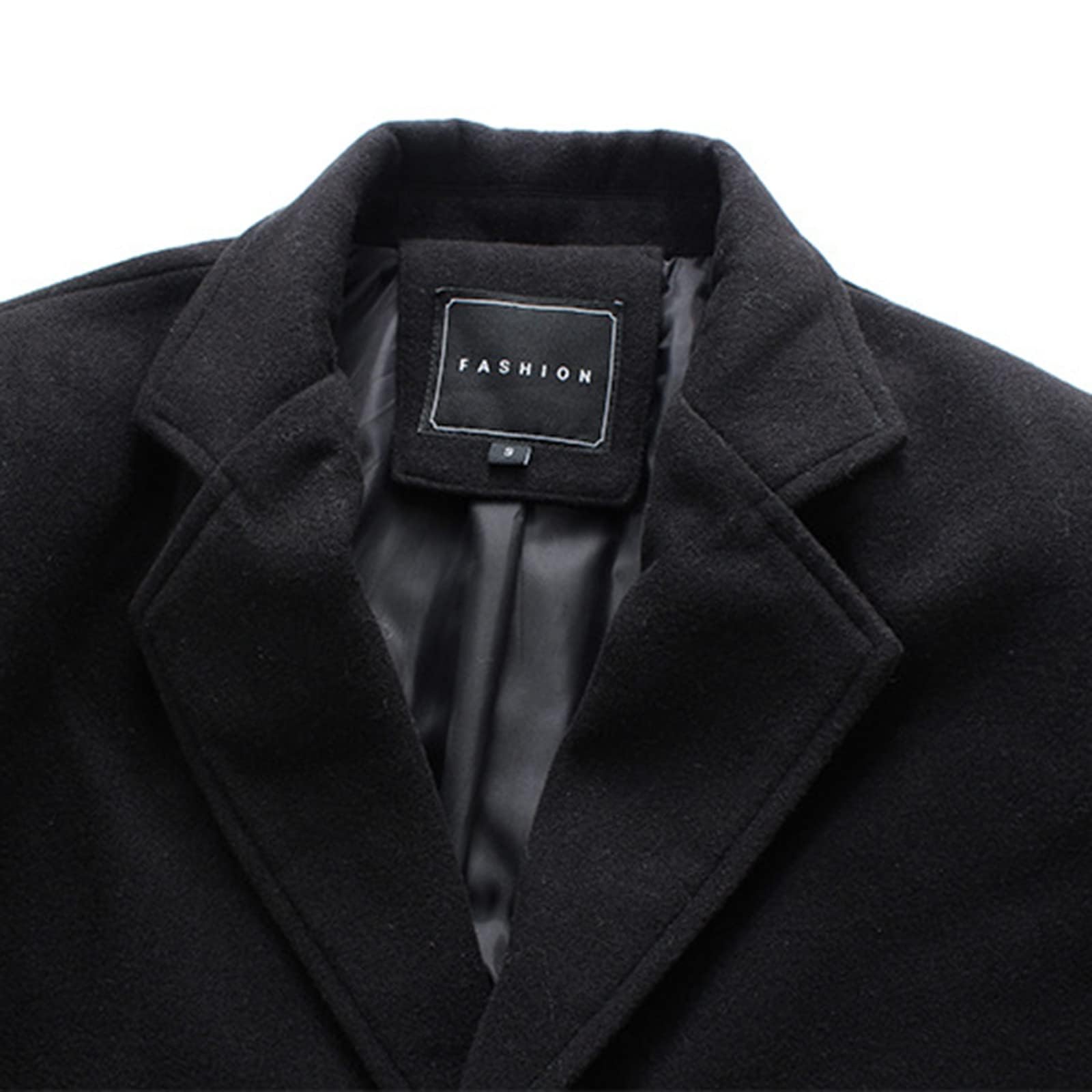 Manteau Chaud Pour Homme, Manteau d'hiver, Veste Pour Homme, Manteau Long, Coupe Ajustée, Manteau de Mi-saison, Gabardine d'hiver, Veste Longue Pour Homme, Confortable à Porter.