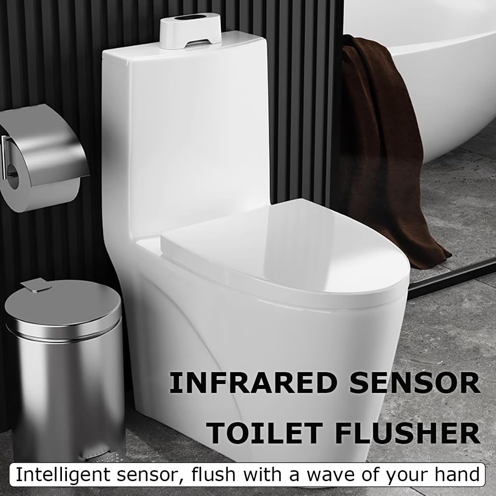 Sensor Automático De Inodoro Flusher, Sensor De Descarga De Inodoro Sin Toque, Sensor De Descarga De Inodoro Inteligente con Descarga De Infrarrojos Externos