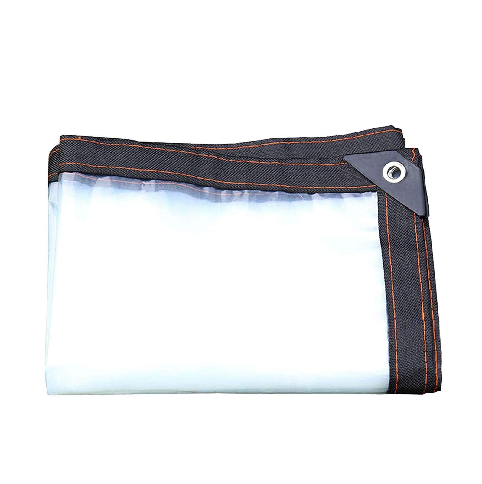 Lonas de lona con ojales transparentes y costuras reforzadas para toldo exterior duradero