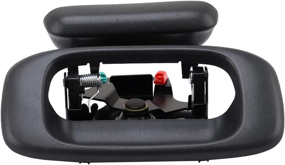 Automotive Exterior Door Handles fit for 1999-2007 Chevy Silverado Tailgate Handle Bezel Black fit for GMC Sierra 15997911 15228539 15228541 15228540 Replacement for