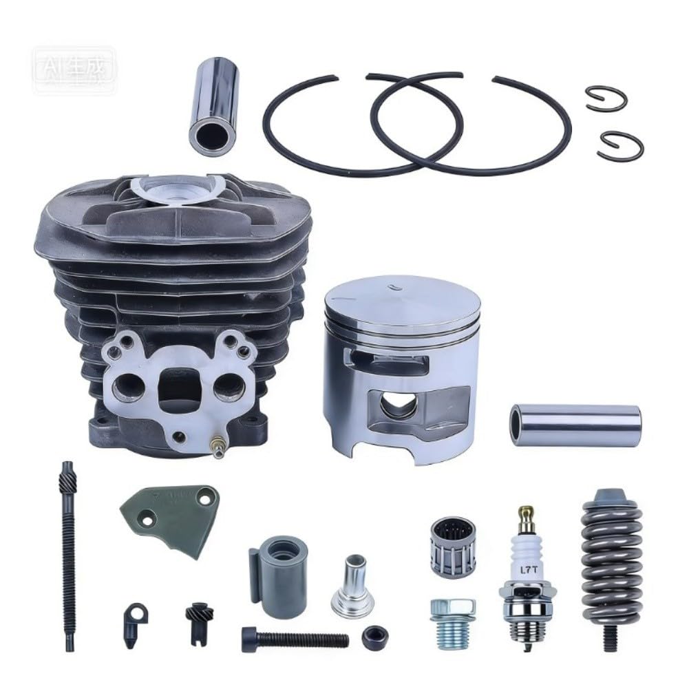 Cilindro de 51 mm para kit de pistón compatible con motosierras H575, 575XP y 570, pieza de repuesto de ajuste preciso para mantenimiento de césped y jardín