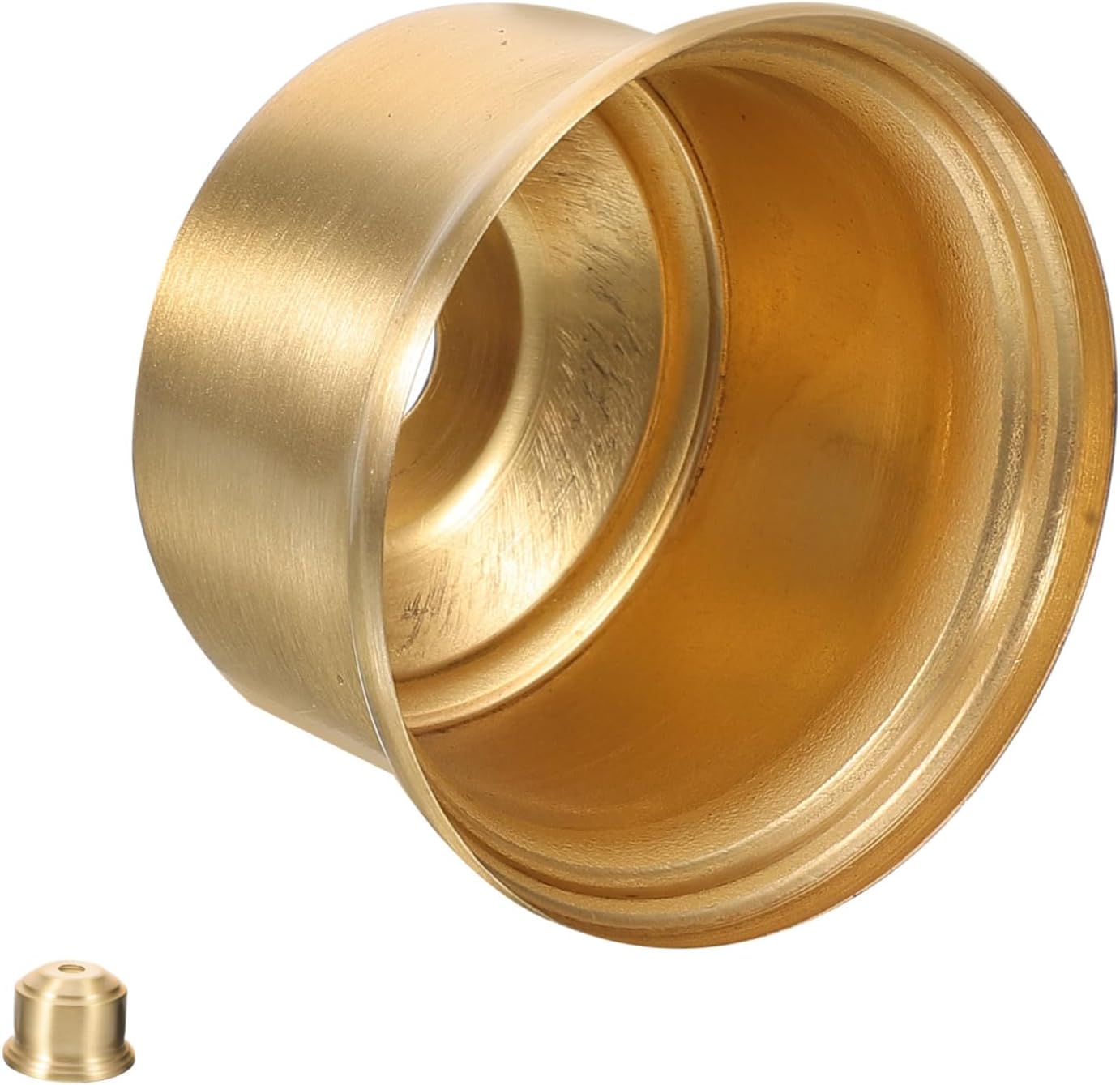 Mikikit 4pcs Replacement Brass Lamp Finial for Floor Lamps Sturdy Light Fixture Accessory for Lighting Scenarios