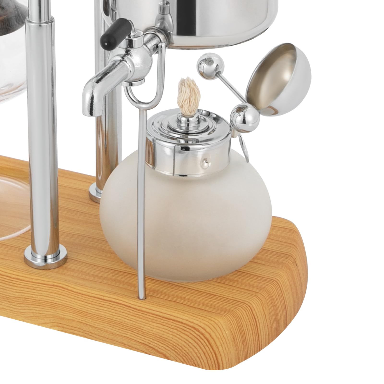 Syphon Machine à café Cafetière avec siphon Belgique Belgique Family Balance Siphon avec verre doseur et cuillère 23,5 x 12 x 38 cm