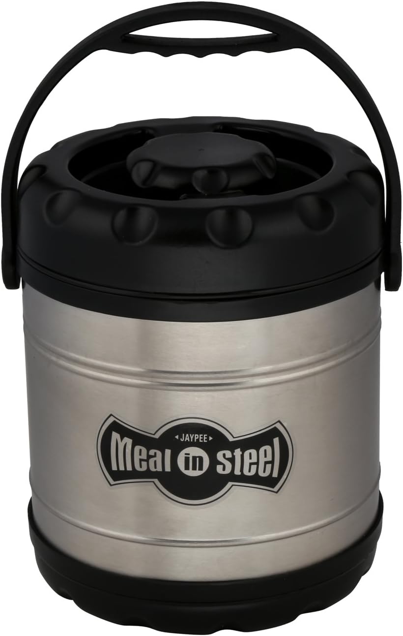 Jaypee Plus Meal in Steel 3 Lunch Box (Black)
