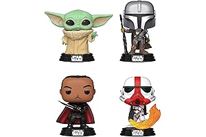 Funko Pop Star Wars: Mandalorian 4 Pack Amazon Exclusive Glow in The Dark