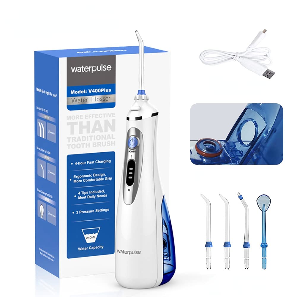 TIMICARE Waterpulse Dental Oral Irrigator 240ml Water Flosser USB Irrigator Waterproof water jet Teeth Cleaner Mouth Washing Machine