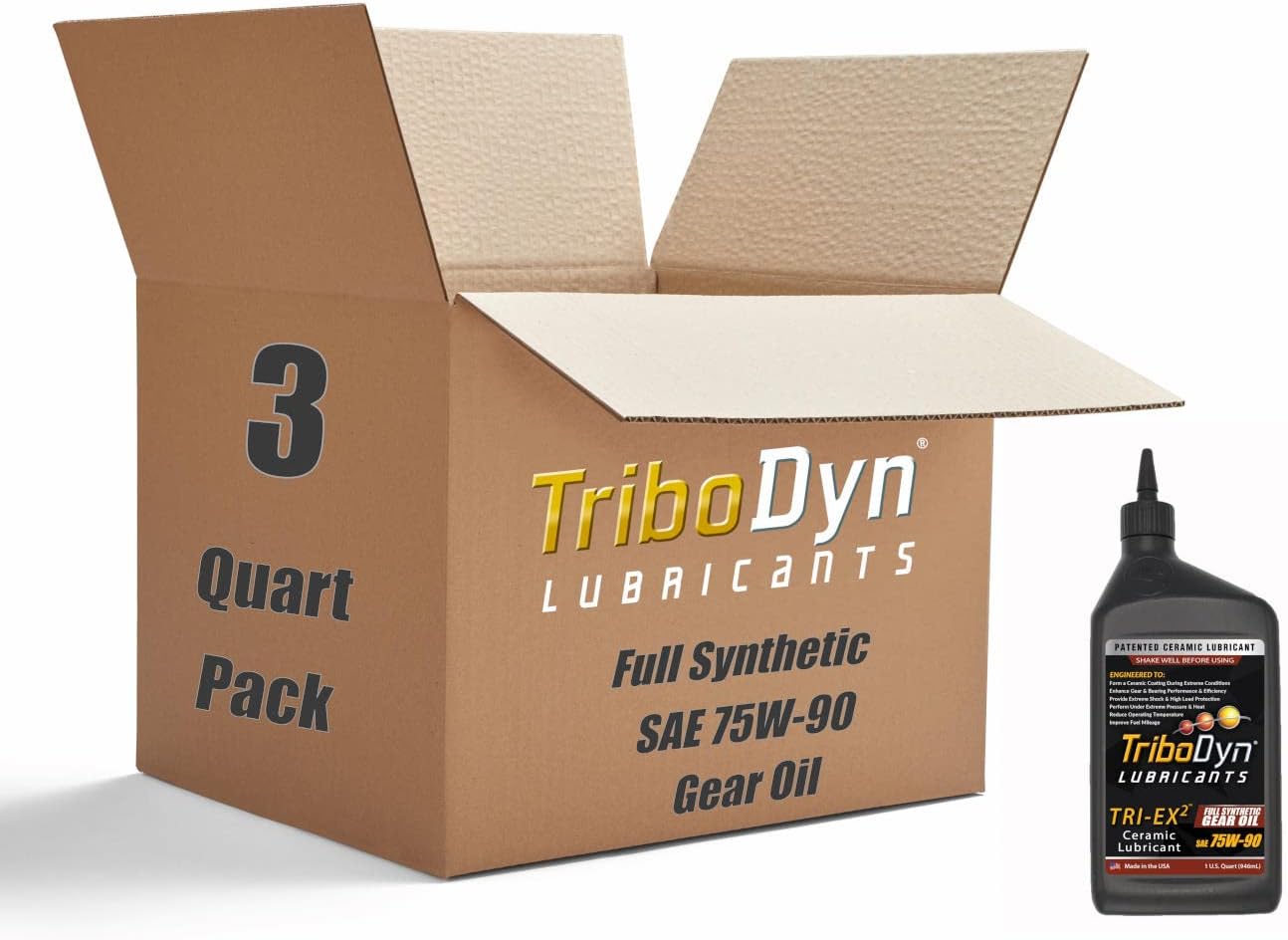 TriboDyn TRIEX 2 Synthetic 75w90 Gear Oil with Ceramic