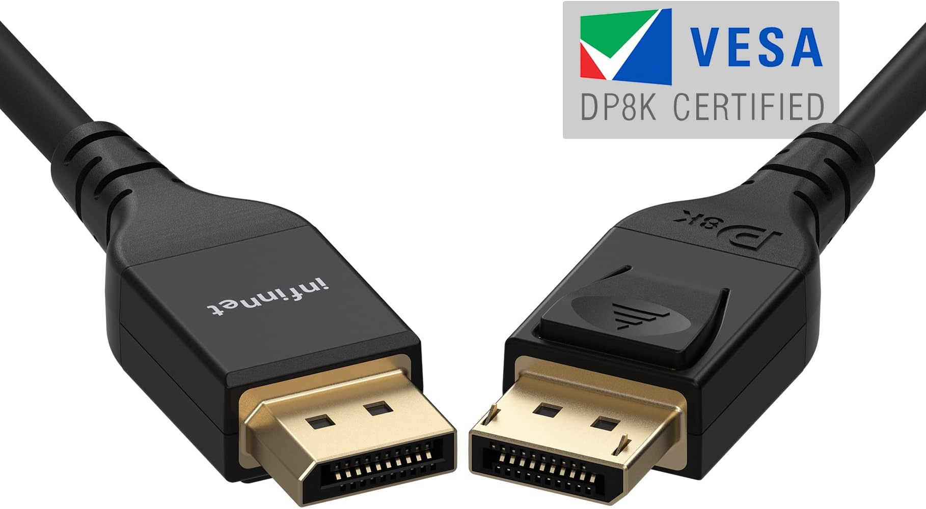 DisplayPort 1.4 Cable, 8K 2K 280Hz 240Hz 165Hz 4K 155Hz 144Hz 1080p 390Hz 360Hz, HBR3 Cord HDR VESA Certified, 2m (6 Feet)