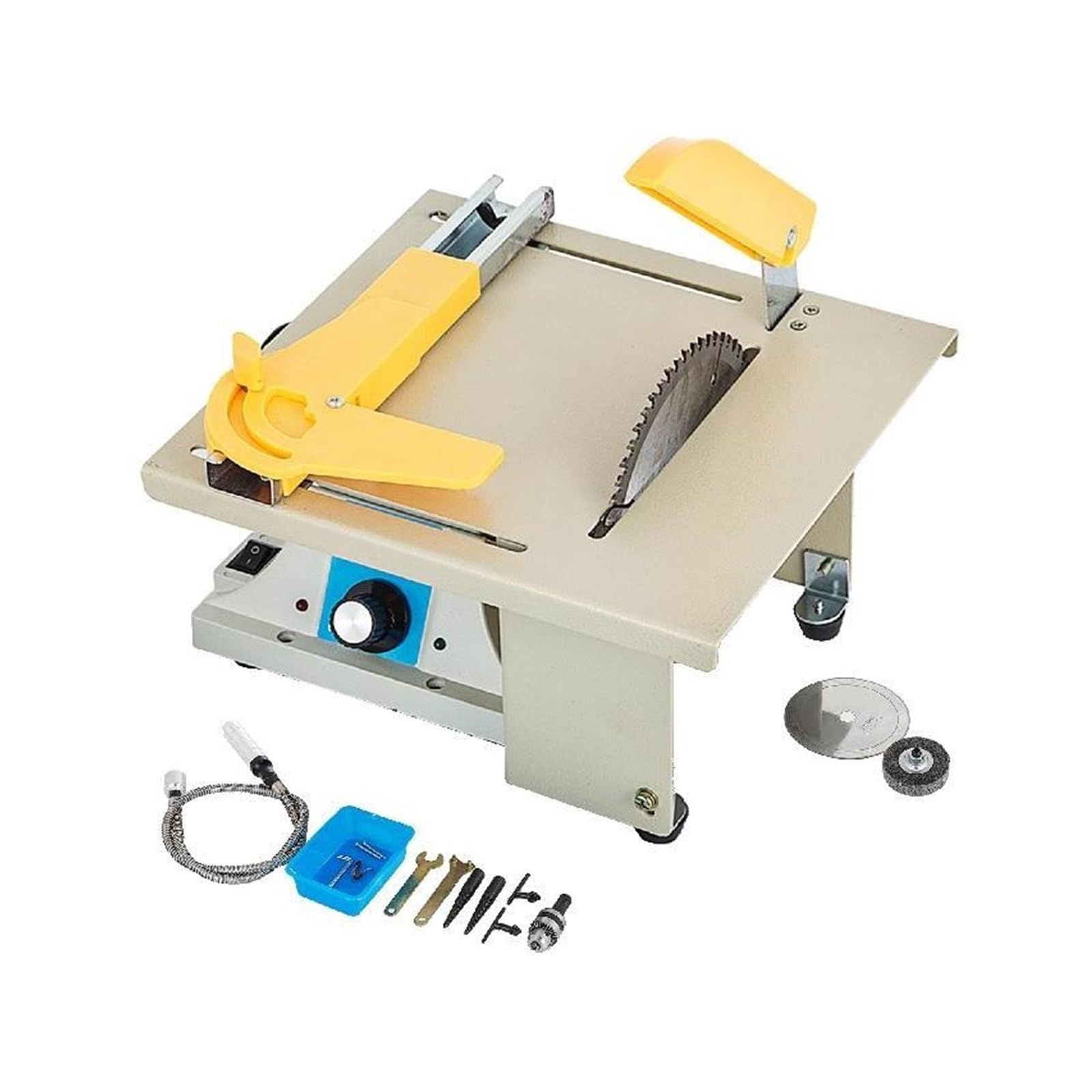 Sierra de mesa portátil de sobremesa 350W, Mini máquina eléctrica multifuncional for cortar madera, pulir y tallar for carpintería DIY Eficiencia