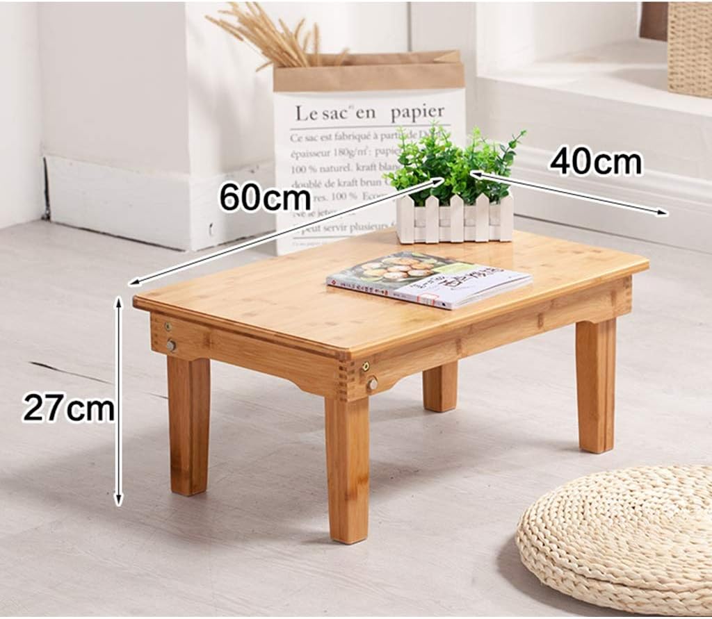 コーヒーテーブル折りたたみ式竹窓テーブルタタミスクエアテーブル折りたたみ式ベッドテーブルコンピューターテーブルローテーブル 座卓 ちゃぶ台 サイズ 60 40 27cm Www Qbusinessmagazine Com