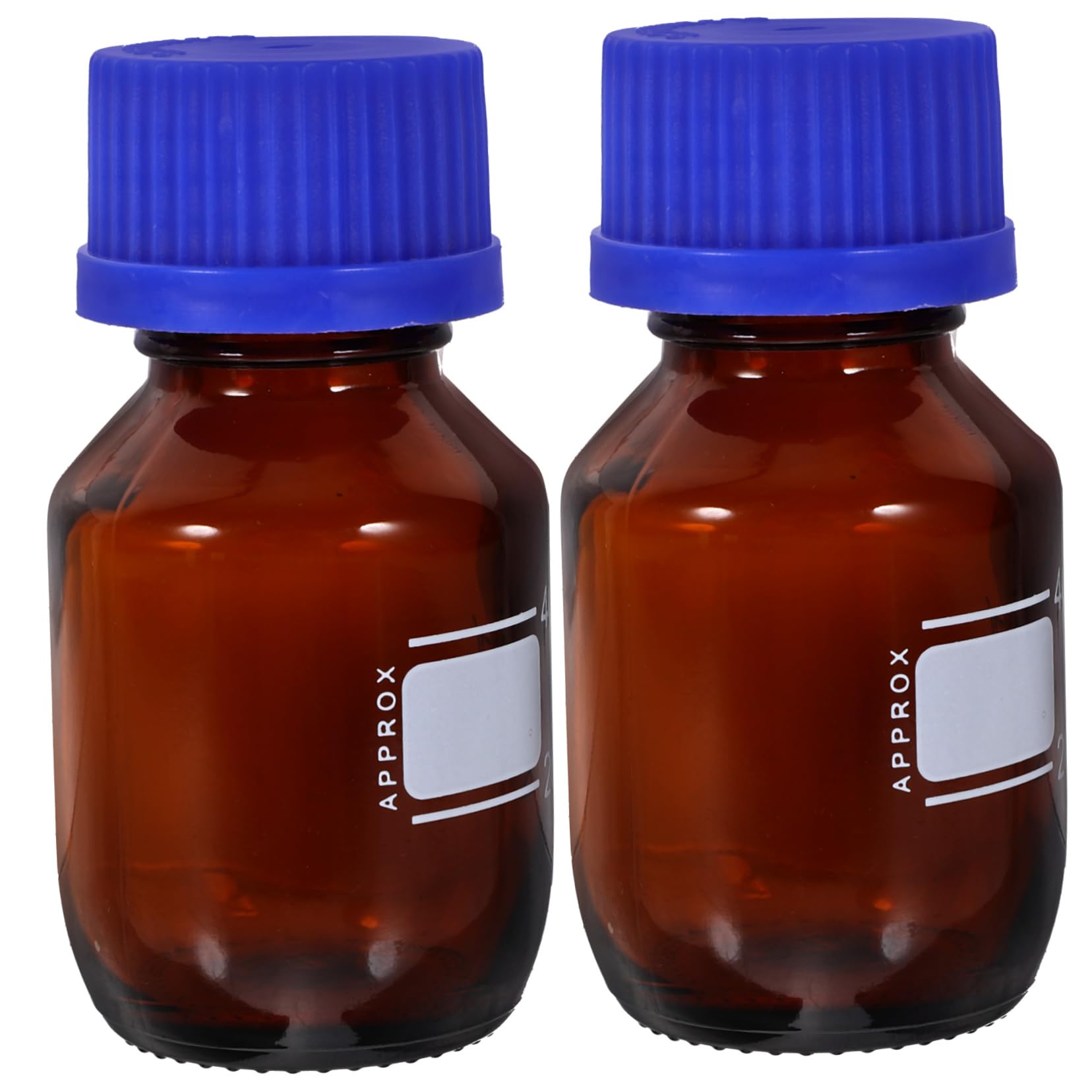 TOPBATHY 5 Sätze Reagenzflasche Mit Blauem Deckel Chemikalienflaschen Versiegelte Reagenzflasche Reagenzmedienbehälter Für Labore Messflasche Für Reagenzien Mit 2 Stück * 5