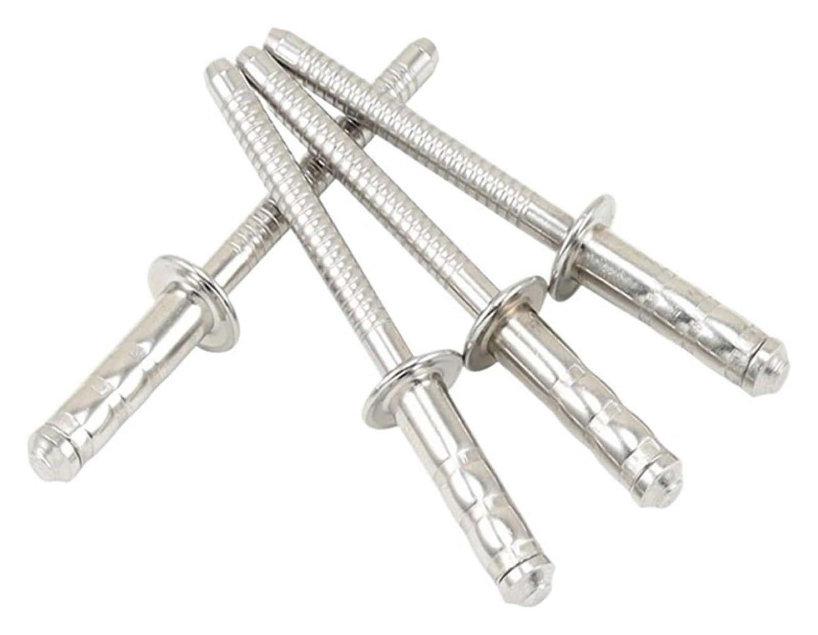 Remaches de brida, remache de acero inoxidable, 30/50 piezas, remache ciego de acero inoxidable de alta resistencia, gran área de apoyo lateral (4 x 8 mm, 50 piezas)(4.8x20 Mm,50Pcs)