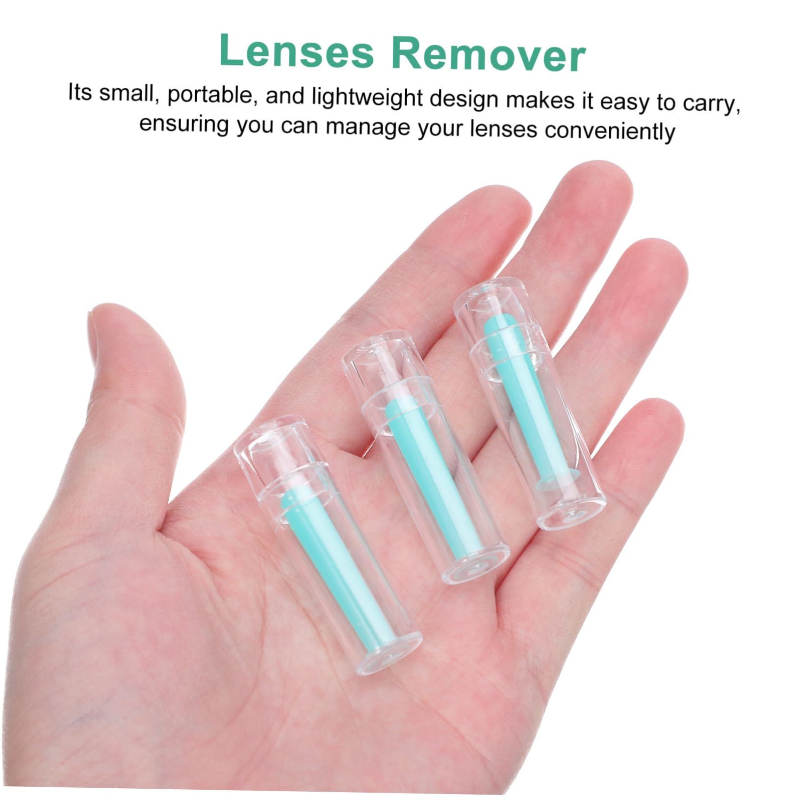 Beaupretty Aplicador De Lentes De Contacto De Silicona Herramienta De Inserción Y Remoción Diseño Compacto Y De Usar Succión Y Seguro Para Lentes Rgp 15 Piezas X 5