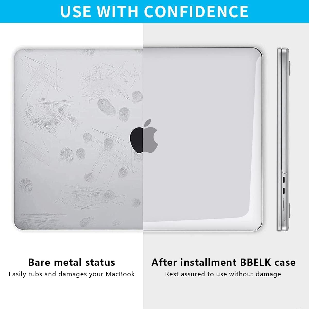 Meyaar Compatible with MacBook Neo Case 13 Inch A3404 with A18 Pro Chip 2026, Transparent Hard Shell Plastic Snap-On Protective Cover (Crystal Clear, for MacBook Neo 13” (A3404)) — Amazon image 7