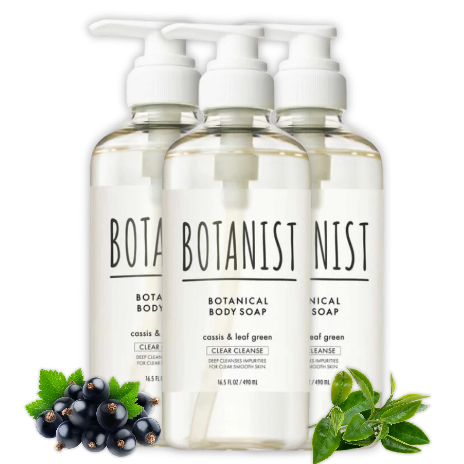 Botanist Mens Hypoallergenic Body Wash, Full Body Wash by Squalane, Shea Butter & Aloe Vera, Shower Gel & Bath Soap from Japan, Sulfate Free 16.5 Fl